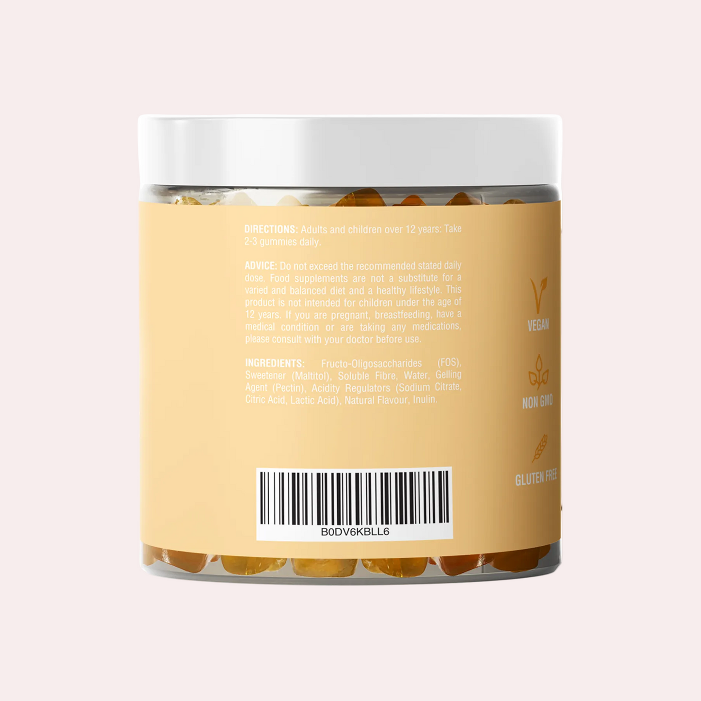 Jar of Joyi Peach Gummies Ingredients