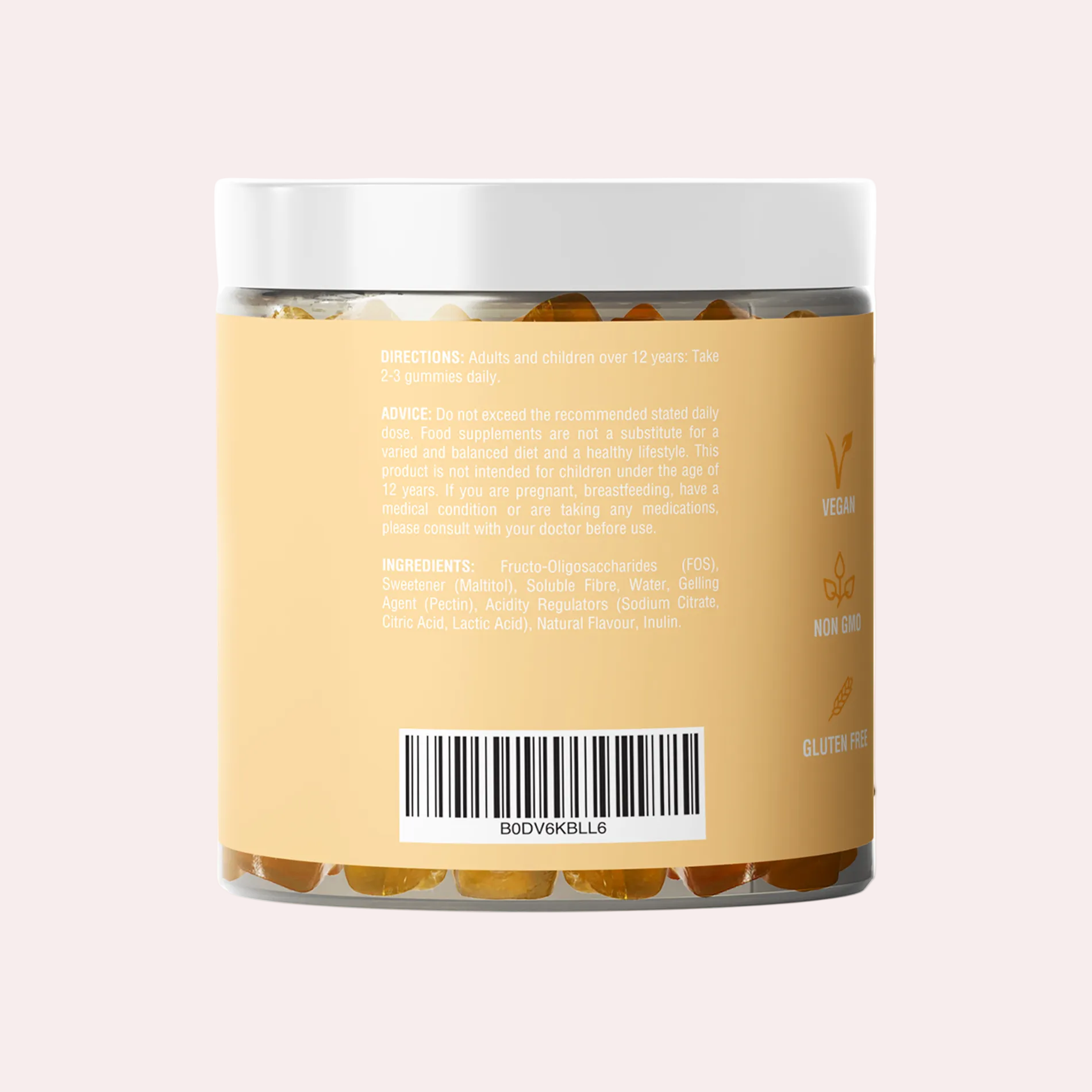 Jar of Joyi Peach Gummies Ingredients