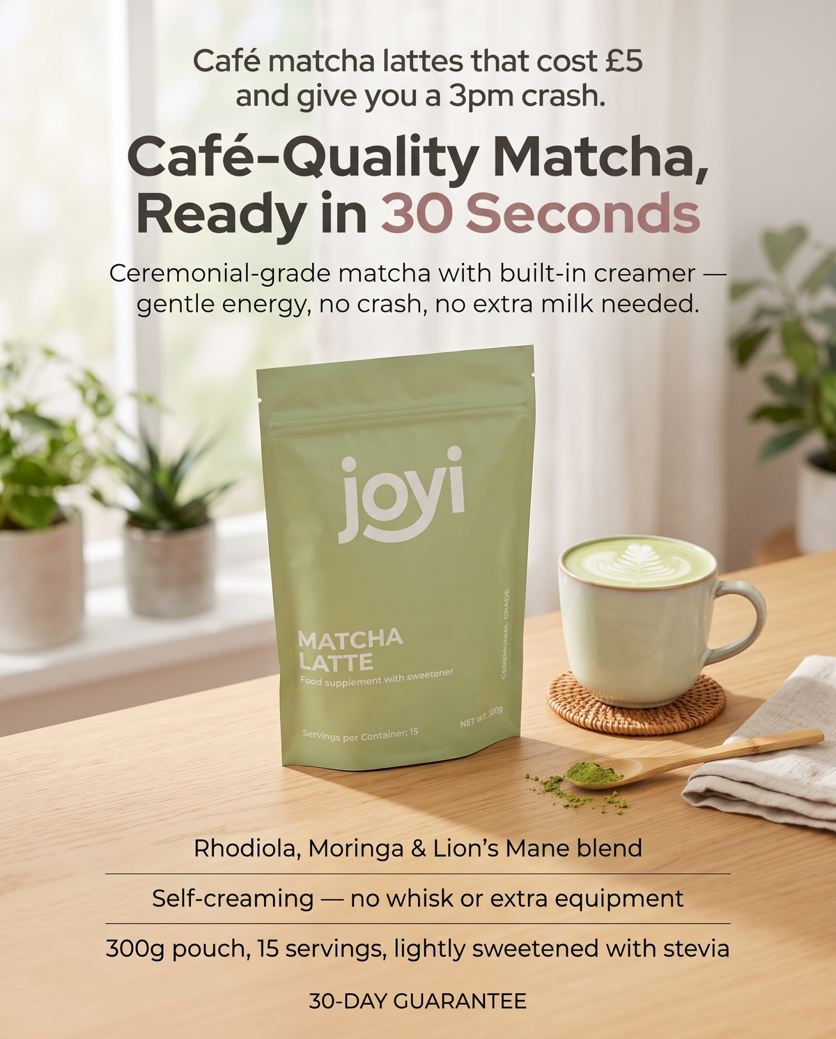 Joyi Matcha Latte - final PDP hero image